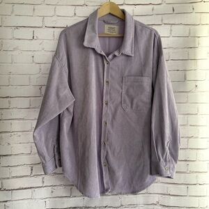 Ashley By 26 International Lavender Corduroy Shirt